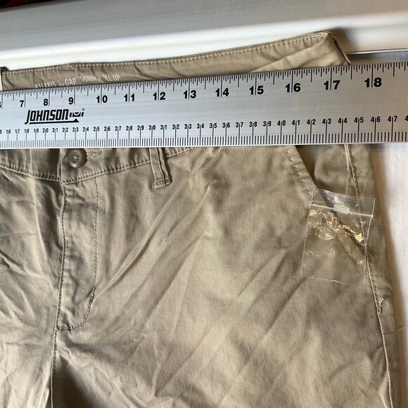 Gap Women Skinny Roll Up Pants size 10R Natural Tan Mid Rise Stretch - Picture 2 of 11